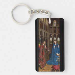 Van Eyck’s Annunciation Premium Cathedral Light Key Ring