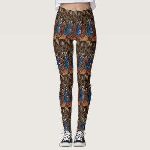 Van Eyck’s Annunciation Premium Cathedral Light Leggings
