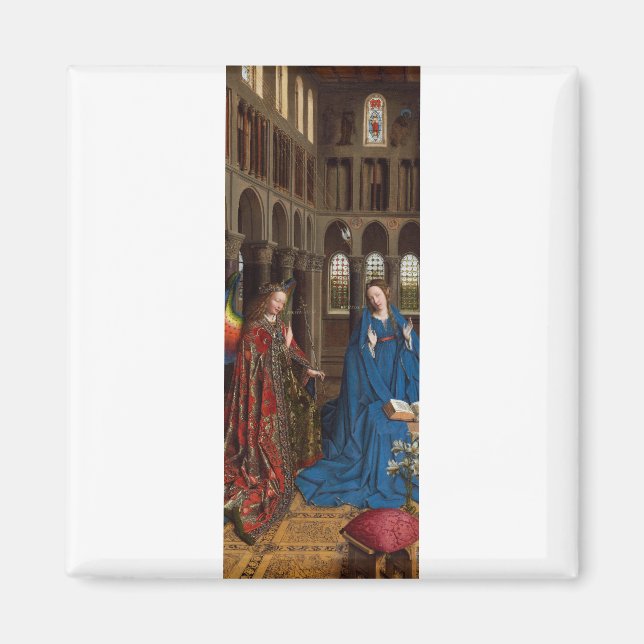 Van Eyck’s Annunciation Premium Cathedral Light Magnet (Front)