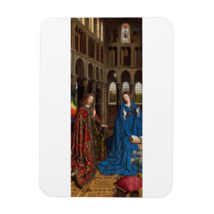 Van Eyck’s Annunciation Premium Cathedral Light Magnet