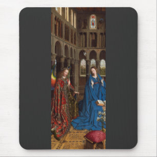 Van Eyck’s Annunciation Premium Cathedral Light Mouse Mat