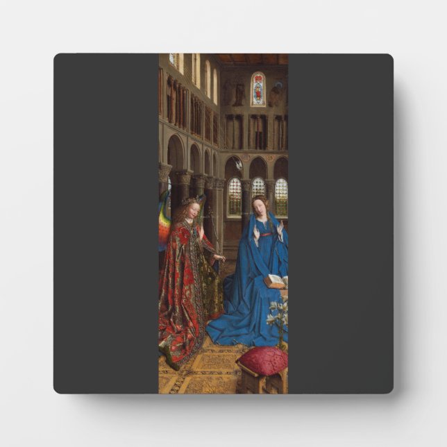 Van Eyck’s Annunciation Premium Cathedral Light Plaque (Front)