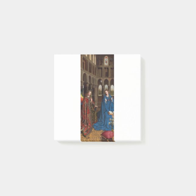 Van Eyck’s Annunciation Premium Cathedral Light Post-it Notes (Front)