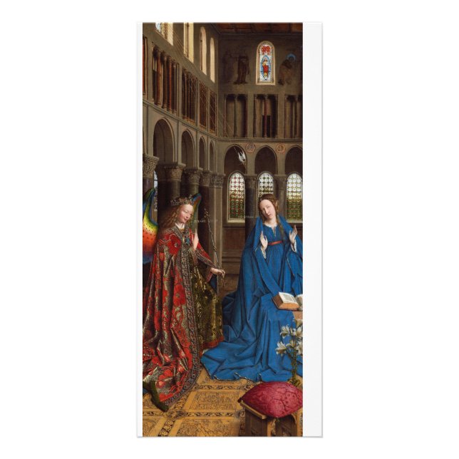 Van Eyck’s Annunciation Premium Cathedral Light Rack Card (Front)