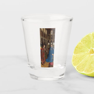 Van Eyck’s Annunciation Premium Cathedral Light Shot Glass