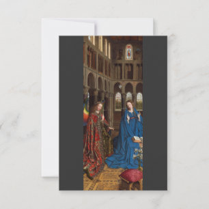Van Eyck’s Annunciation Premium Cathedral Light Thank You Card