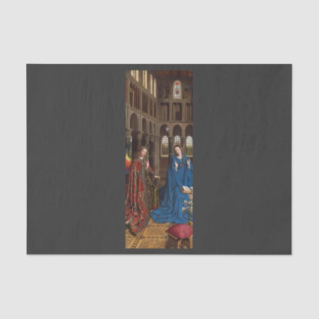 Van Eyck’s Annunciation Premium Cathedral Light Tissue Paper (Front)