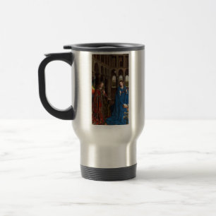 Van Eyck’s Annunciation Premium Cathedral Light Travel Mug