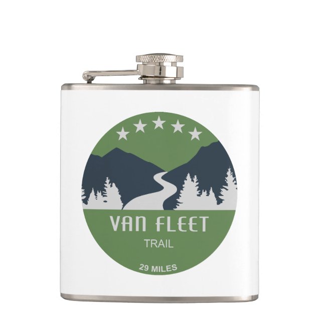 Van Fleet Trail Florida Hip Flask (Front)
