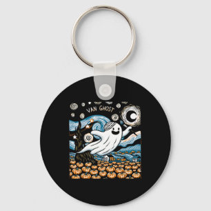 Van Ghost Art Teacher Halloween 2 Key Ring