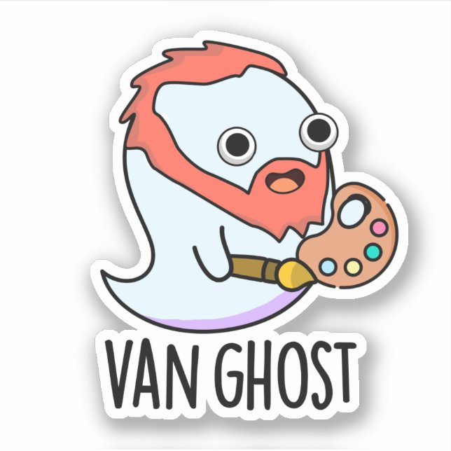 Van Ghost Funny Artist Ghost Pun  (Front)