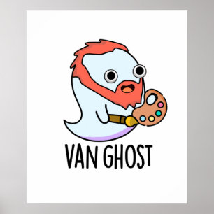 Van Ghost Funny Artist Ghost Pun  Poster