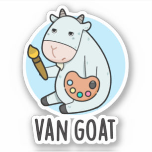 Van Goat Funny Artist Pun