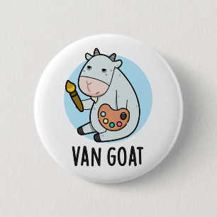 Van Goat Funny Artist Pun  6 Cm Round Badge