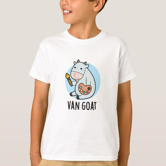 Van Goat Funny Artist Pun  T-Shirt (Front)
