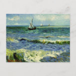 Van Gogh - A Fishing Boat at Sea Postcard<br><div class="desc">Van Gogh painting,  A Fishing Boat at Sea,  postcard.</div>