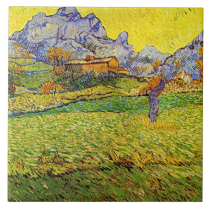Van Gogh - A Meadow in the Mountain, Tile