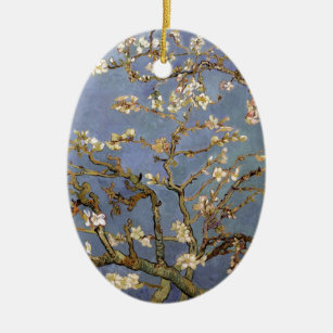 Van Gogh Almond Blossom Ceramic Tree Decoration