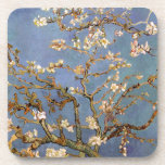Van Gogh Almond Blossom Coaster<br><div class="desc">Vincent Van Gogh Nature Painting Series - Almond Blossom in Blue Tones</div>