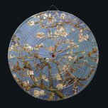 Van Gogh Almond Blossom Dartboard<br><div class="desc">Vincent Van Gogh Nature Painting Series - Almond Blossom in Blue Tones</div>