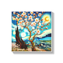 Van Gogh Almond Blossom Landscape Moon