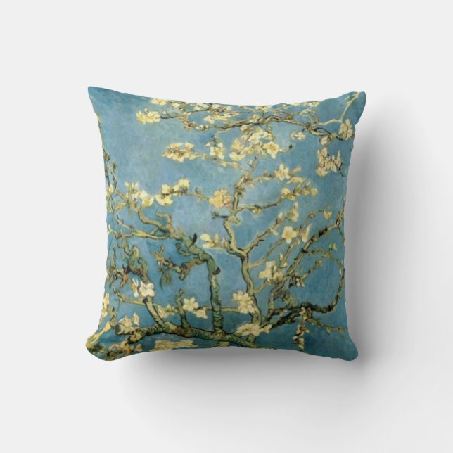 Van Gogh Almond Blossom Painting Cushion (Front)
