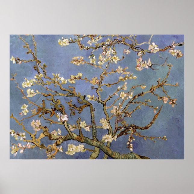 Van Gogh Almond Blossom Painting Poster (Front)