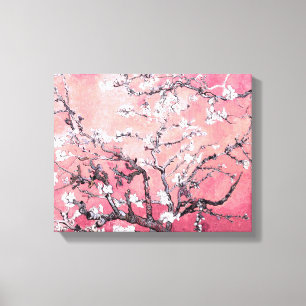 Van Gogh Almond Blossom peach pink Canvas Print