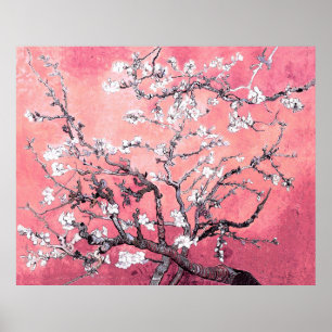 Van Gogh Almond Blossom peach pink Poster