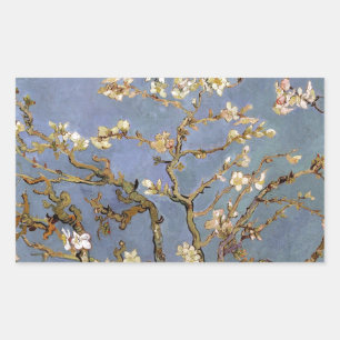 Van Gogh Almond Blossom Rectangular Sticker