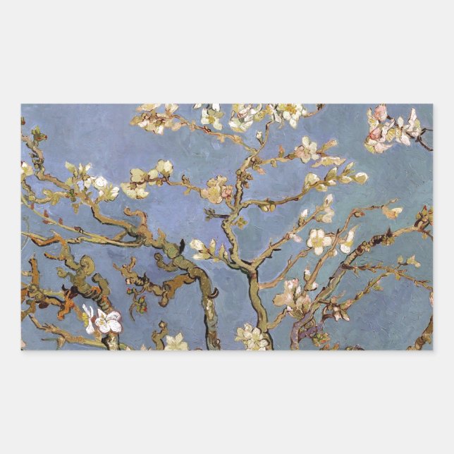 Van Gogh Almond Blossom Rectangular Sticker (Front)