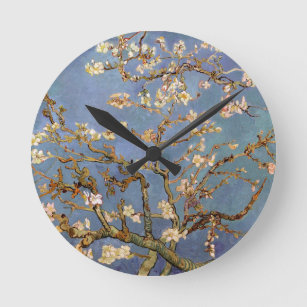 Van Gogh Almond Blossom Round Clock