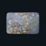 Van Gogh Almond Blossom Silver Bath Mat<br><div class="desc">Vincent Van Gogh Nature Painting Series - Almond Blossom in Blue Tones</div>