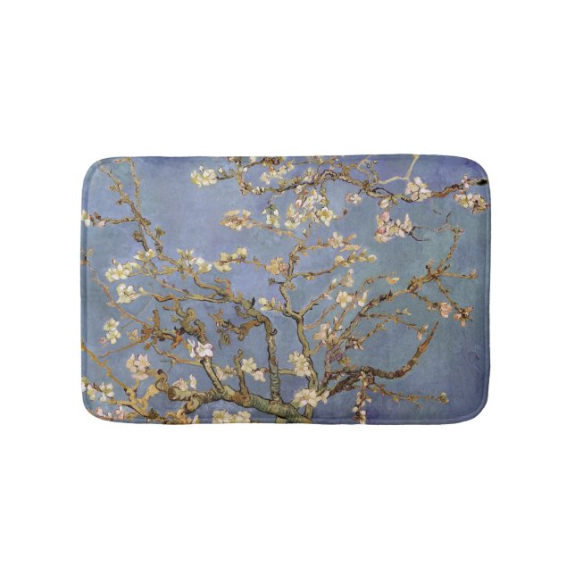 Van Gogh Almond Blossom Silver Bath Mat (Front)