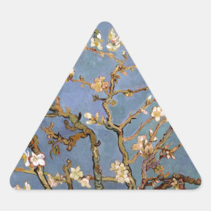 Van Gogh Almond Blossom Triangle Sticker