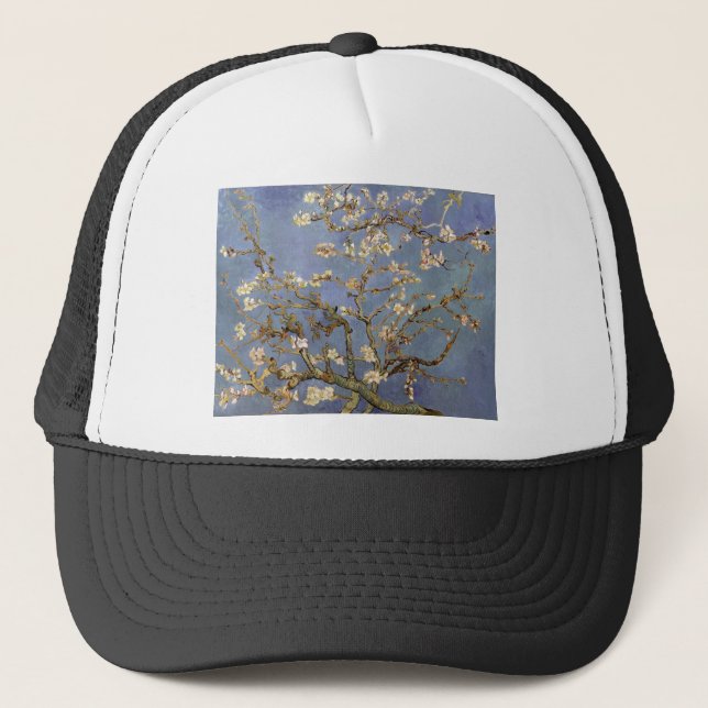 Van Gogh Almond Blossom Trucker Hat (Front)