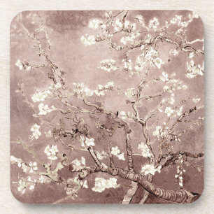 Van Gogh Almond Blossoms Beige Coaster