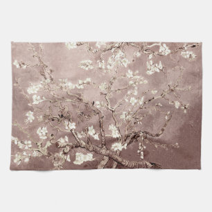 Van Gogh Almond Blossoms Beige Tea Towel