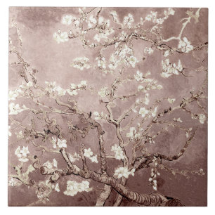 Van Gogh Almond Blossoms Beige Tile