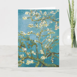 Van Gogh Almond Blossoms - Classic Blue Art Card