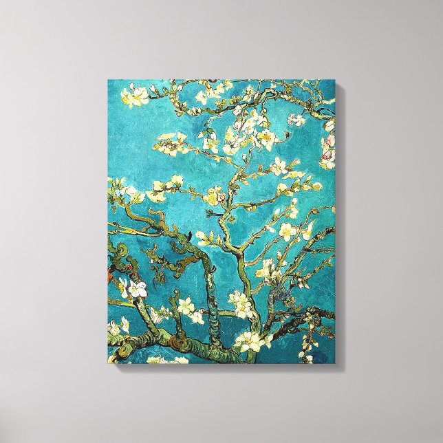 Van Gogh Almond Blossoms Classic Impressionism Canvas Print (Front)