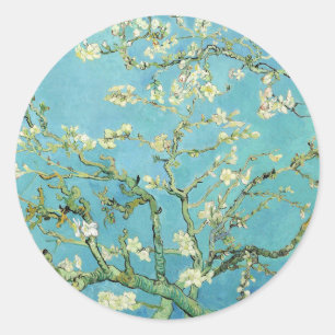 Van Gogh Almond Blossoms Classic Round Sticker