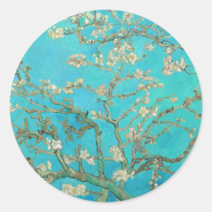 Van Gogh Almond Blossoms Classic Round Sticker