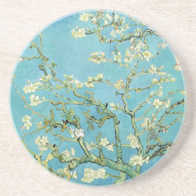 Van Gogh Almond Blossoms  Coaster (Front)