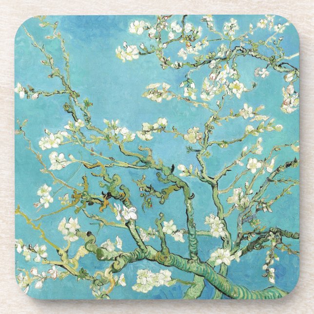 Van Gogh Almond Blossoms Coaster (Front)