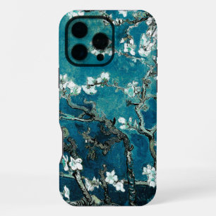 Van Gogh Almond Blossoms Dark Teal iPhone 16 Pro Max Case