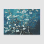 Van Gogh Almond Blossoms Dark Teal Tissue Paper<br><div class="desc">Artist: Vincent Van Gogh
 Title: Almond Blossoms
 altered colour</div>