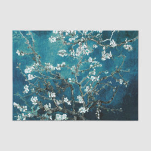 Van Gogh Almond Blossoms : Dark Teal Tissue Paper