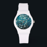 Van Gogh Almond Blossoms : Dark Teal Watch<br><div class="desc">Artist: Vincent Van Gogh
Title: Almond Blossoms
Altered by 2sweet4wordsDesigns/ PureVintage Love</div>