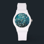 Van Gogh Almond Blossoms : Dark Teal Watch<br><div class="desc">Artist: Vincent Van Gogh
Title: Almond Blossoms
Altered by 2sweet4wordsDesigns/ PureVintage Love</div>
